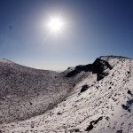 初冠雪の浅間山（前掛山）！