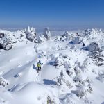 雪の北横岳、そして三ツ岳。