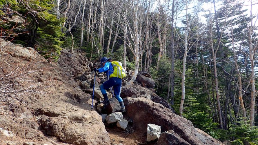 霧氷の男体山！